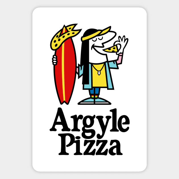 Argyle Pizza v2 Magnet by demonigote